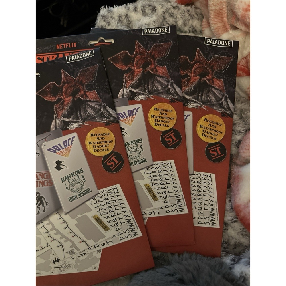 Stranger Things Gadget Stickers Decals Waterproof Reusable Set NEW 3